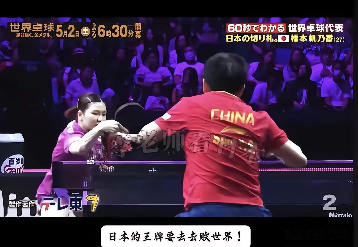 笑死我了！日本队这是让桥本帆乃香难堪吗？伦敦世乒赛前，日本做了电视栏目，