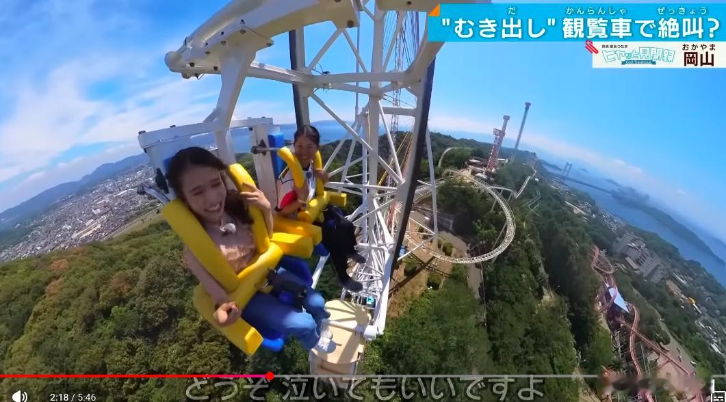 在群里看到的，霓虹某地新增了不带轿厢的摩天轮🎡特别席位……恐高症患者表示已经开