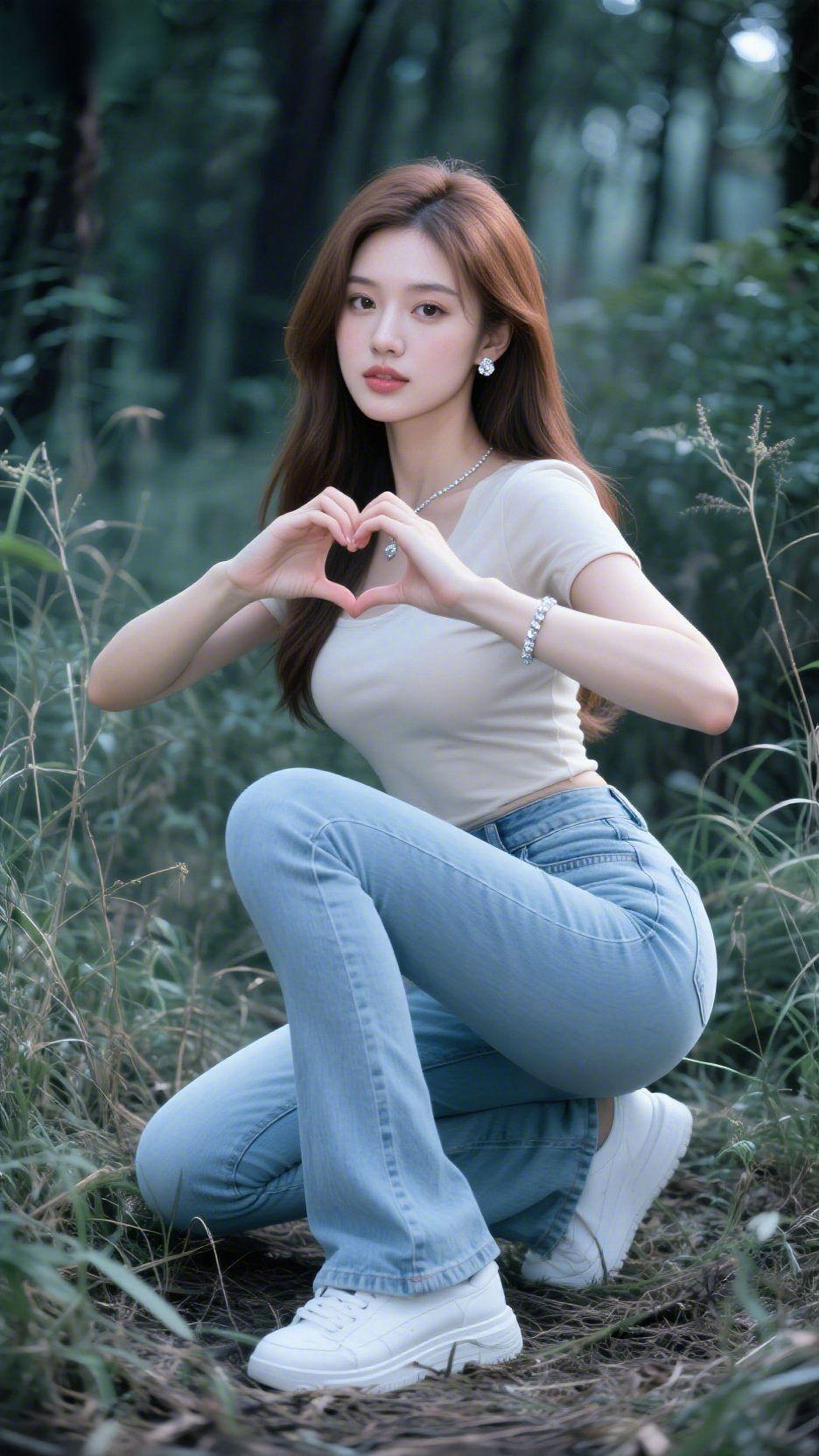 林间清风藏温柔林间的绿意浓得化不开，细碎的光影穿过枝叶，落在茵茵草木与斑驳