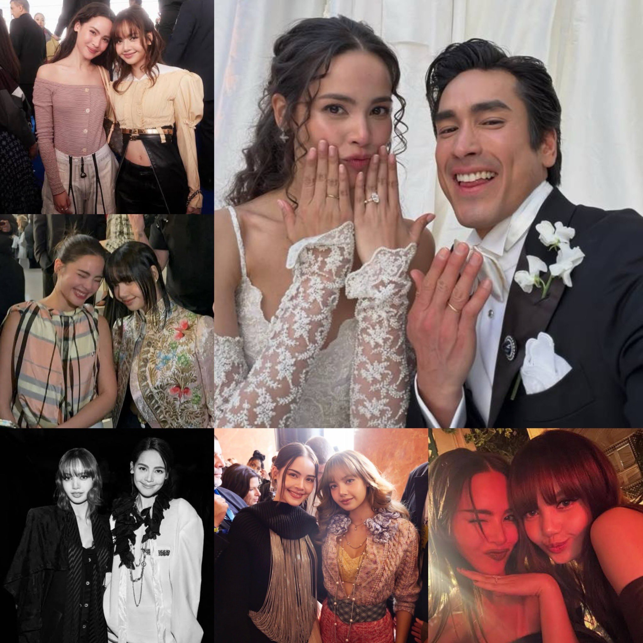LISA今天去参加了yaya的婚礼