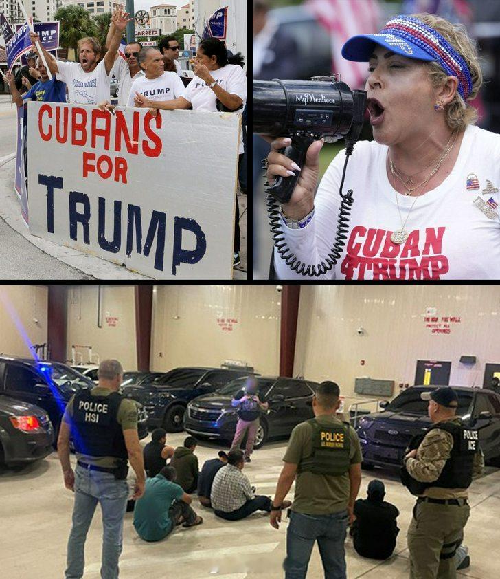 川粉比例极高的佛罗里达的古巴裔移民被川普政府大量驱逐驱逐行动规模创纪录川普上任