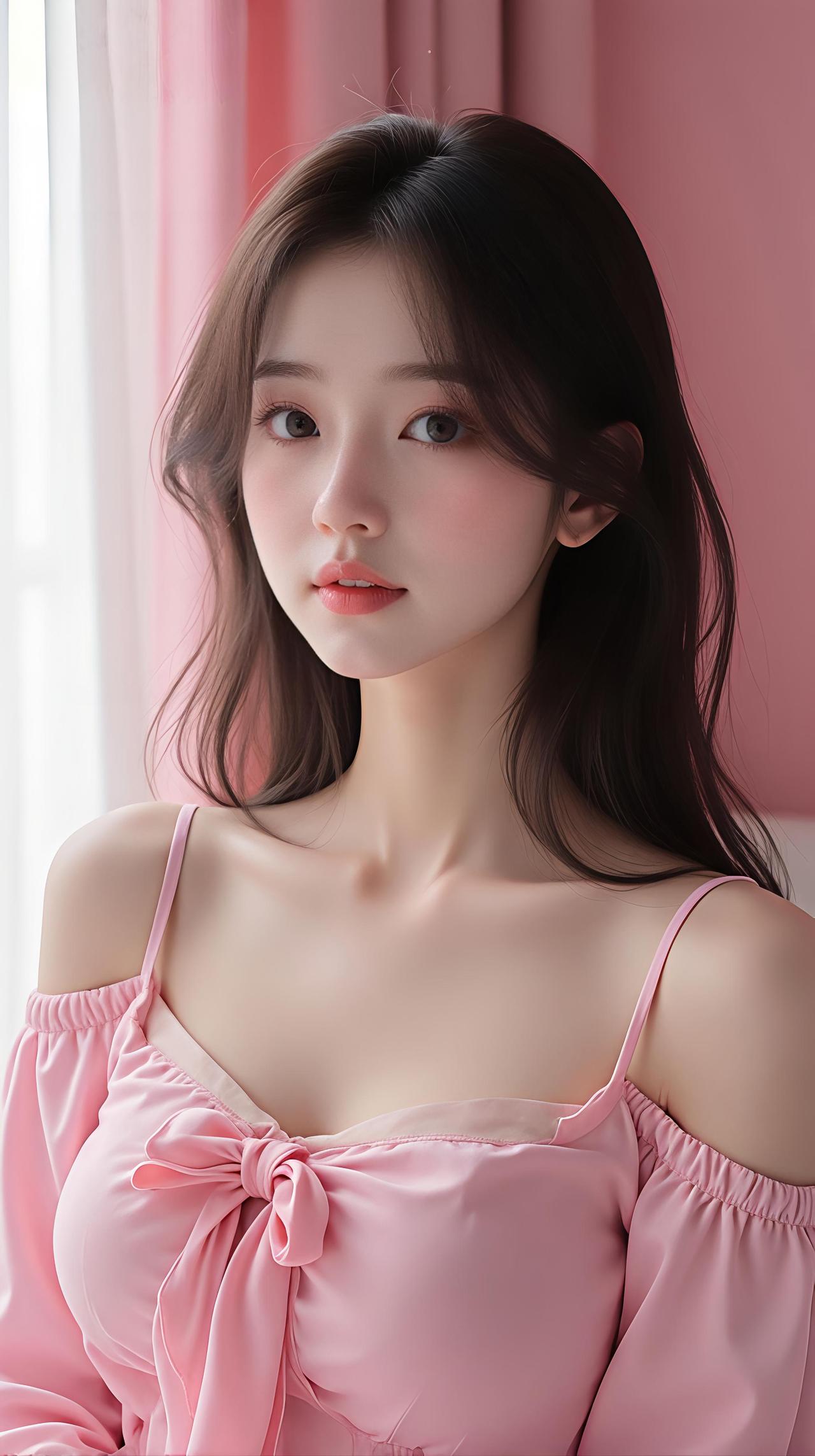  温柔是底色，惊艳是本色。这一抹粉，藏着独属于大女主的从容与底气。极致人像