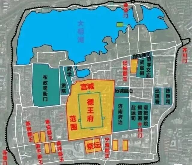 德王府也叫德藩故宫，八代德王，16个郡王，到崇祯尚有8个郡王，8座郡王府，这可不