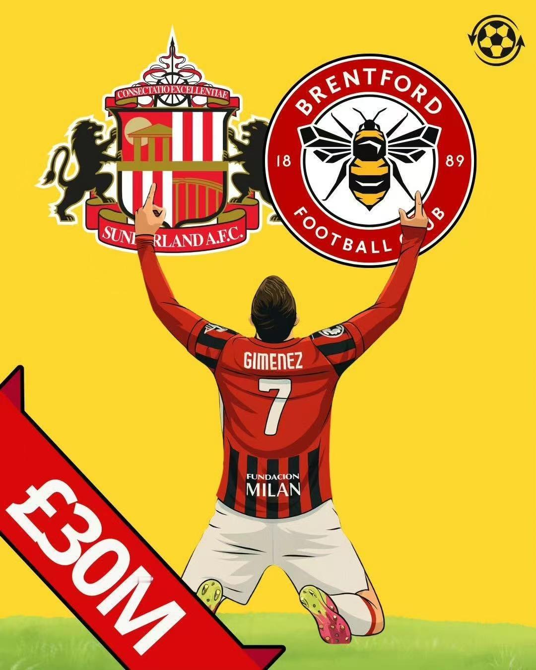 希门尼斯转战英超？最近很多外媒爆出，英超的两支球队有意米兰前锋希门尼斯，尤其是