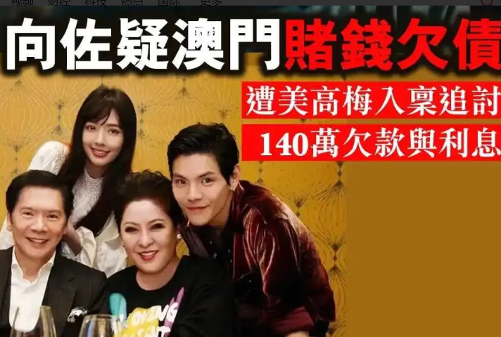 向家在香港看来已经是过去式了，日落西山了。向佐去赌场赌钱不奇怪，借钱也没关系。