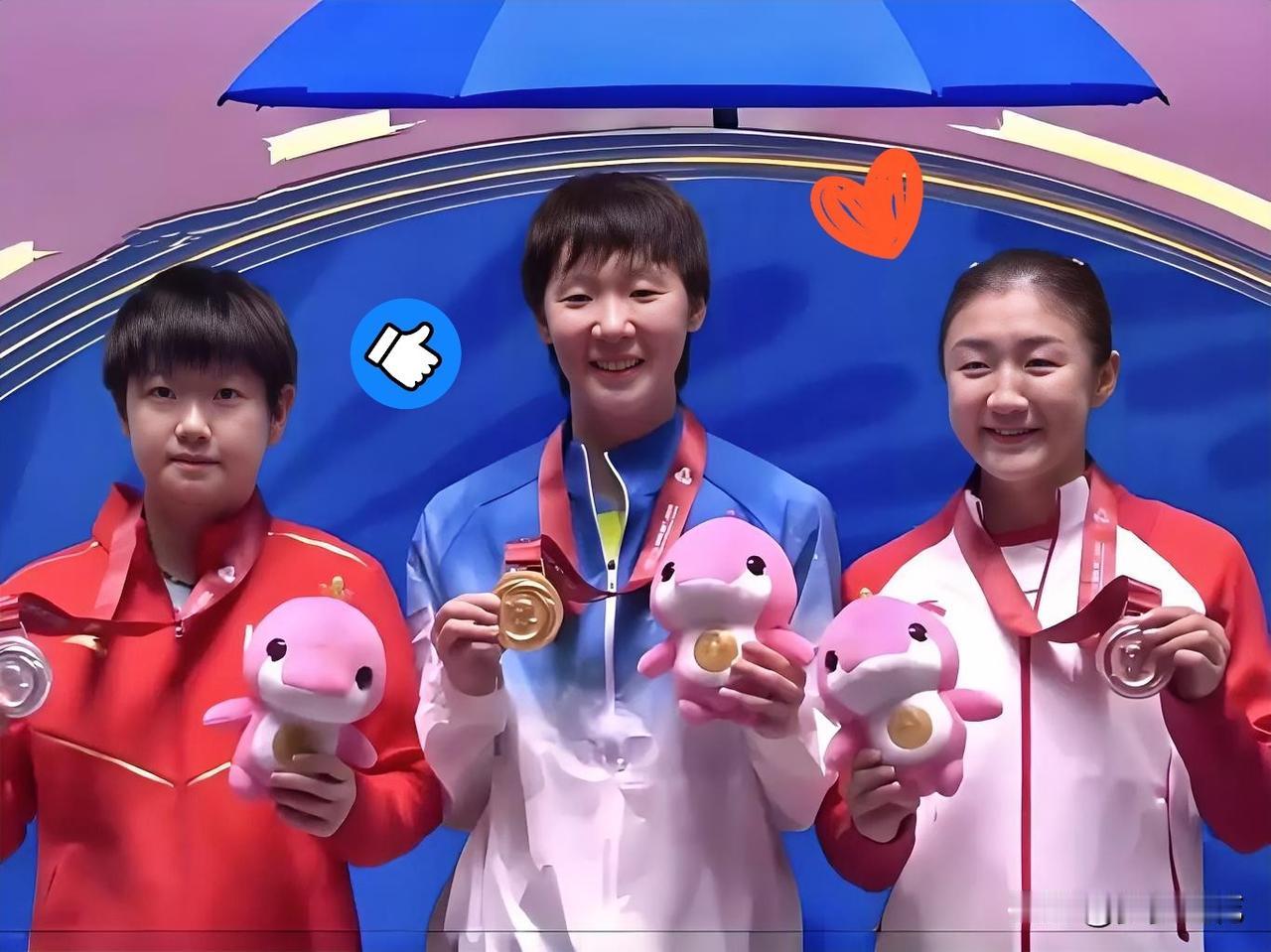 实力藏不住！王曼昱全运会夺冠剑指洛杉矶，女乒新一姐是她？