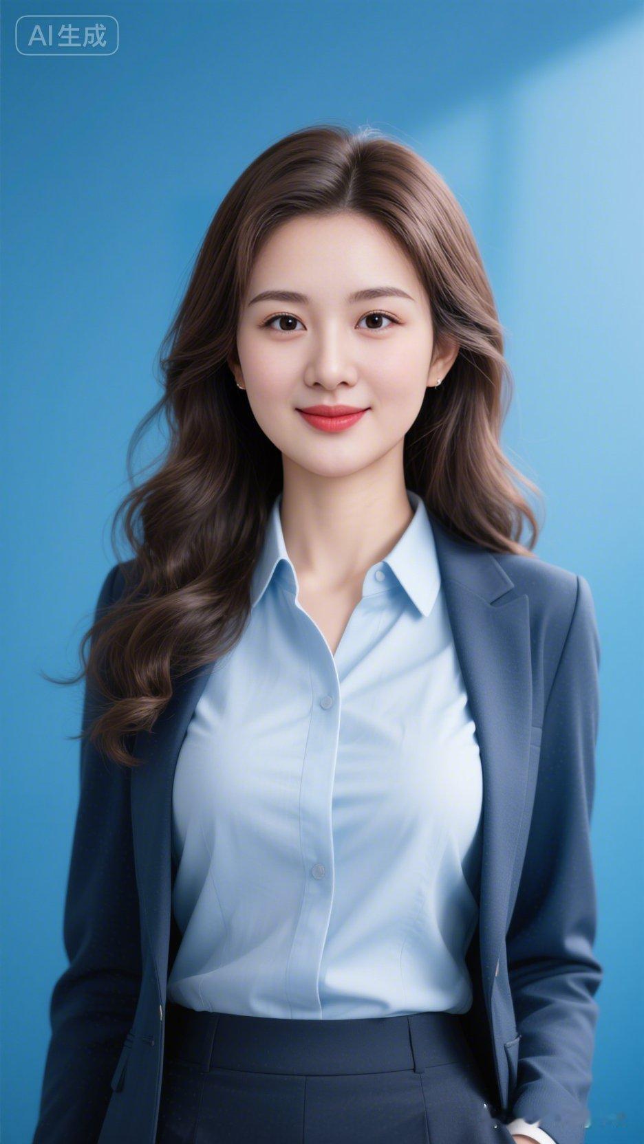 职场女性，自信满满，微笑面对每一天！