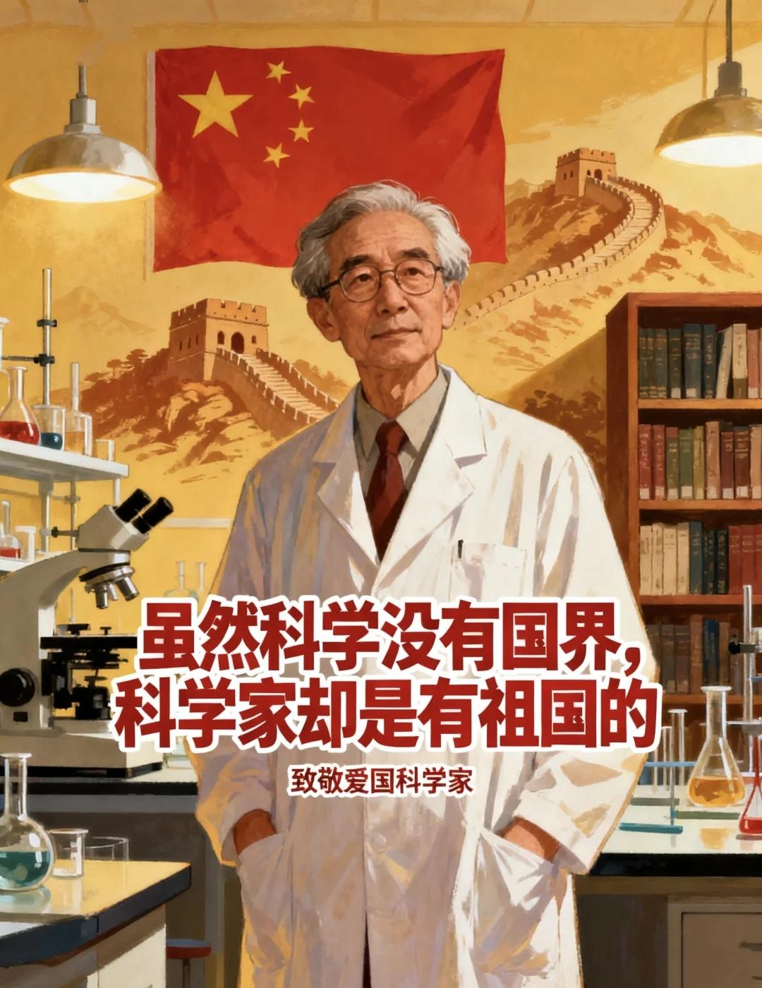 一句话：科学家有有祖国虽然科学没有国界，科学家却是有祖国的。-核物理学家钱三