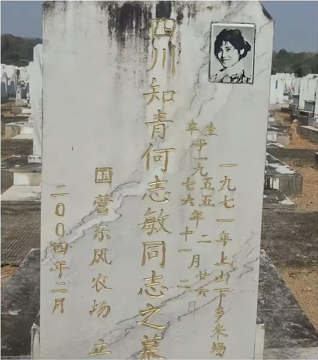 这座简单的墓碑代表了一段悲怆的往事，因为它不仅安葬了一个美丽却短暂的灵魂，还埋葬