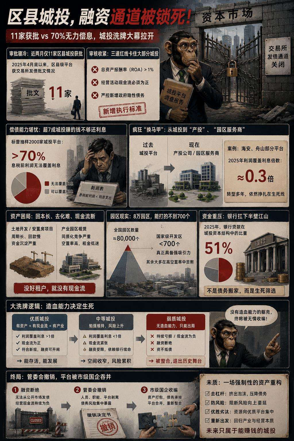 最近两个多月，区县级城投想去交易所发债，发现通道几乎被锁死了。从今年4月底到现