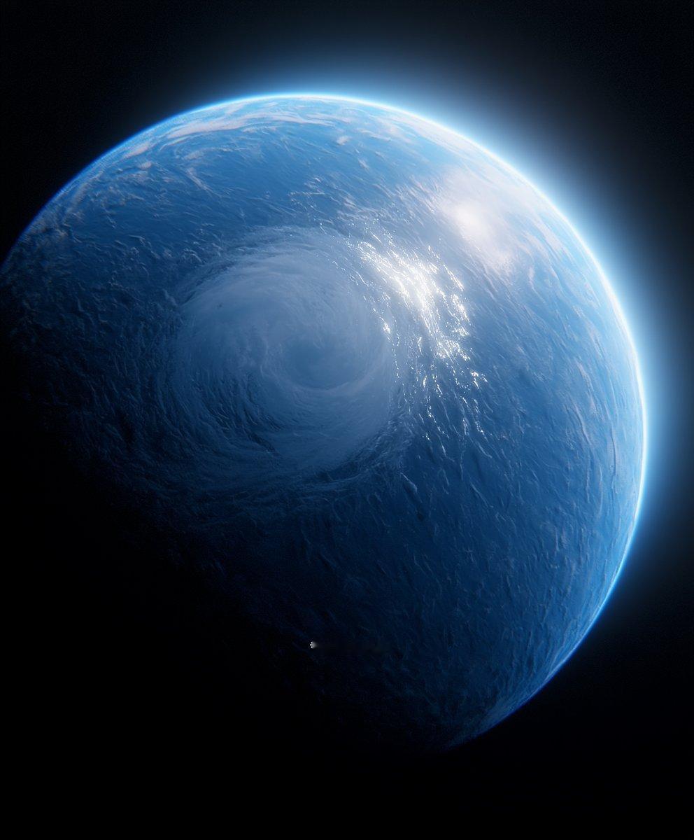 天文学家发现了一颗没有陆地、没有大陆、仅从极地到极地全是水的行星，而且它的水层可