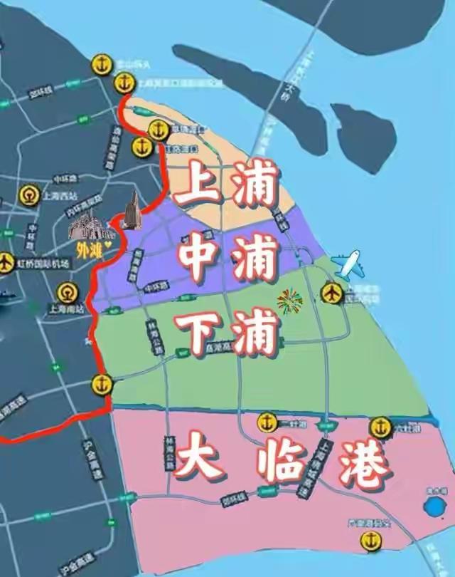 上海浦东分为上浦，中浦，下浦还有大临港，你在哪个区域呢？哪个区域最有前途呢？中浦