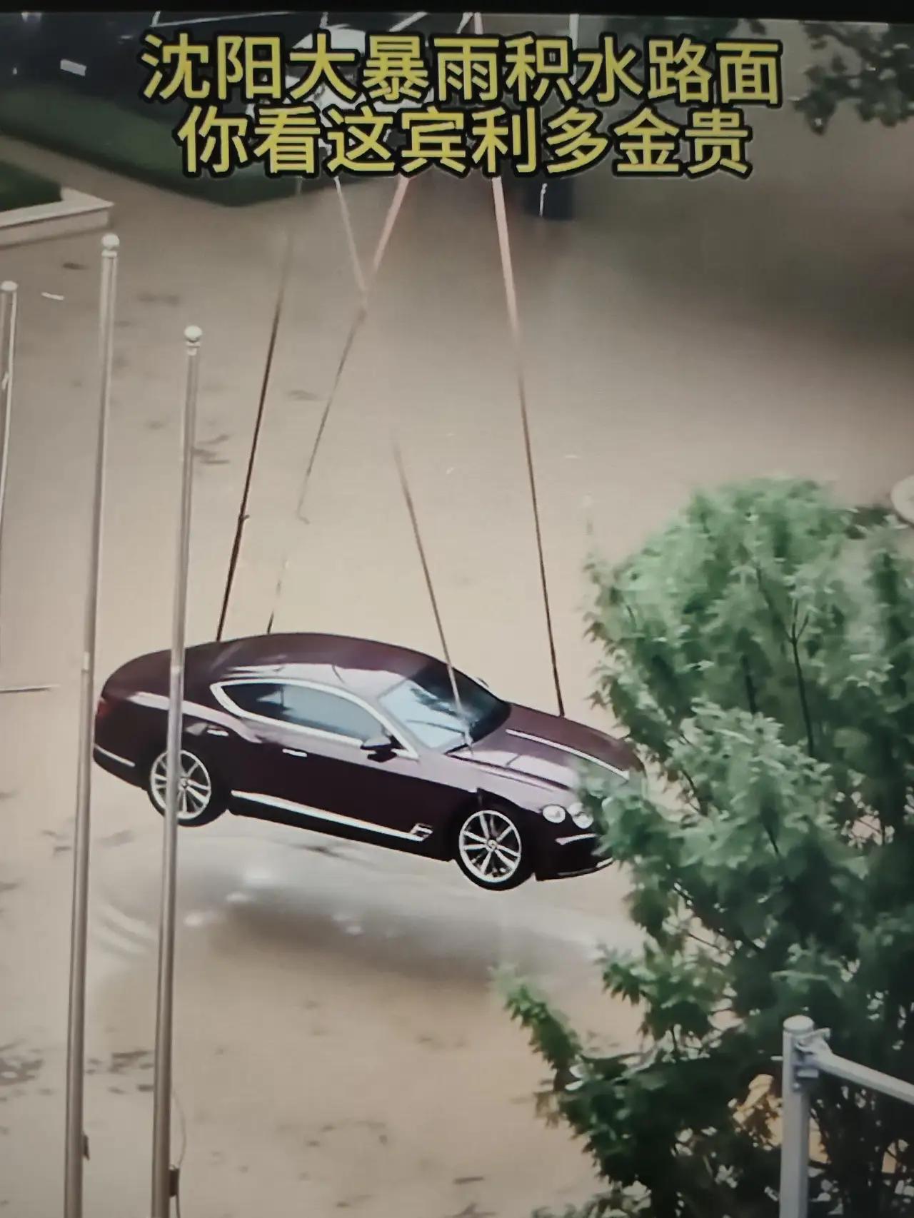 台风暴雨来临前，沈阳一位宾利车主的硬核操作，一开始被无数人吐槽奢侈、爱折腾。谁也