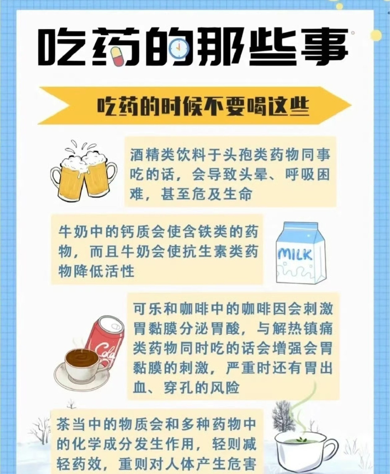 咖啡因布洛芬吃布洛芬大概率就是生病，这个时候喝白开水就行了，为什么要喝咖啡呢？