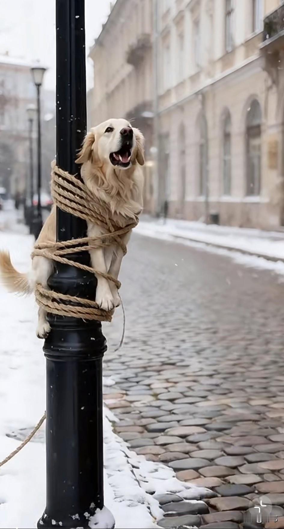 泪目了！一个寒风暴雪的清晨，一位老奶奶穿着大衣带着帽子准备去买菜，当她走到一条空