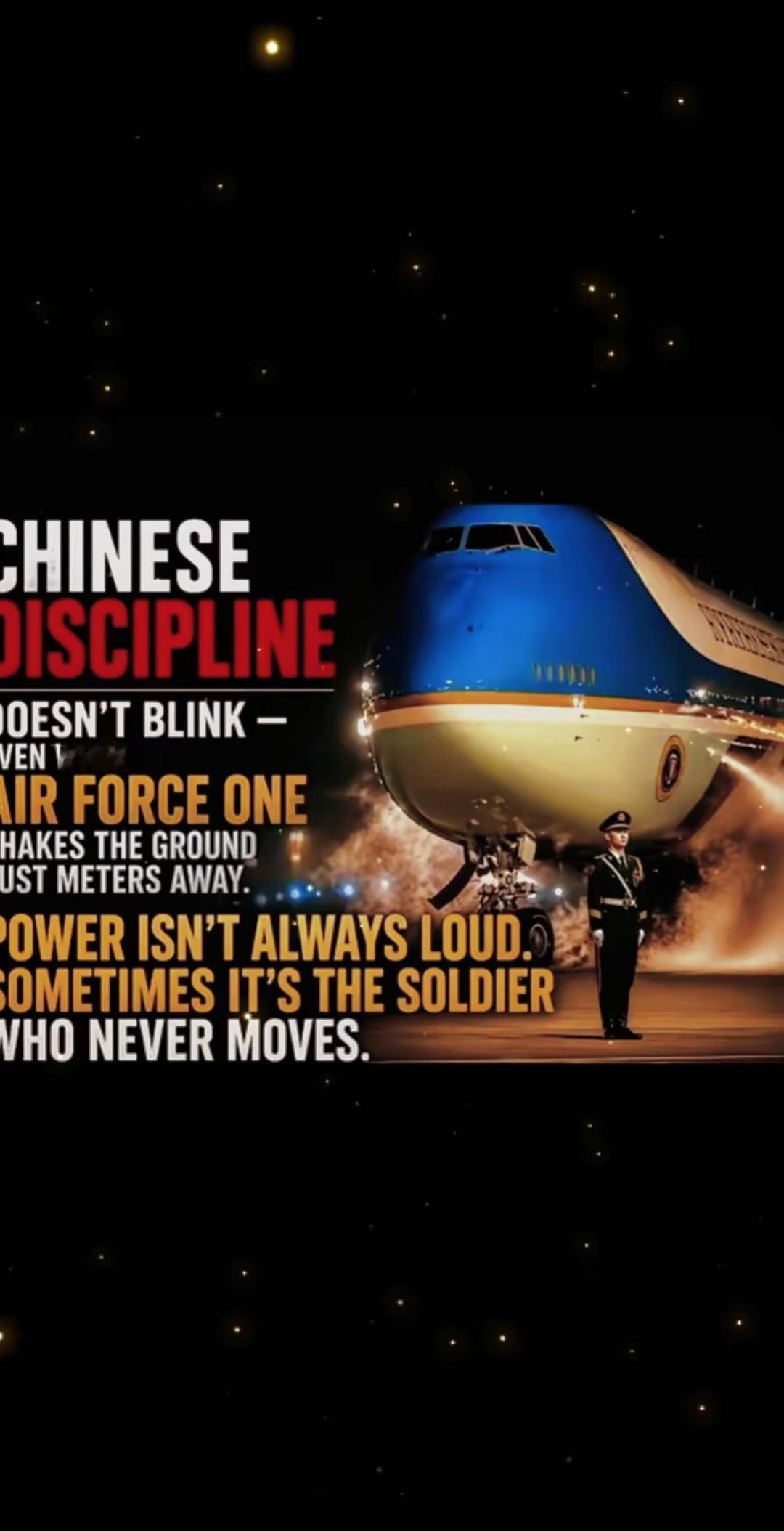 空军一号再大也是中国军人的背景！军事我要上热们！