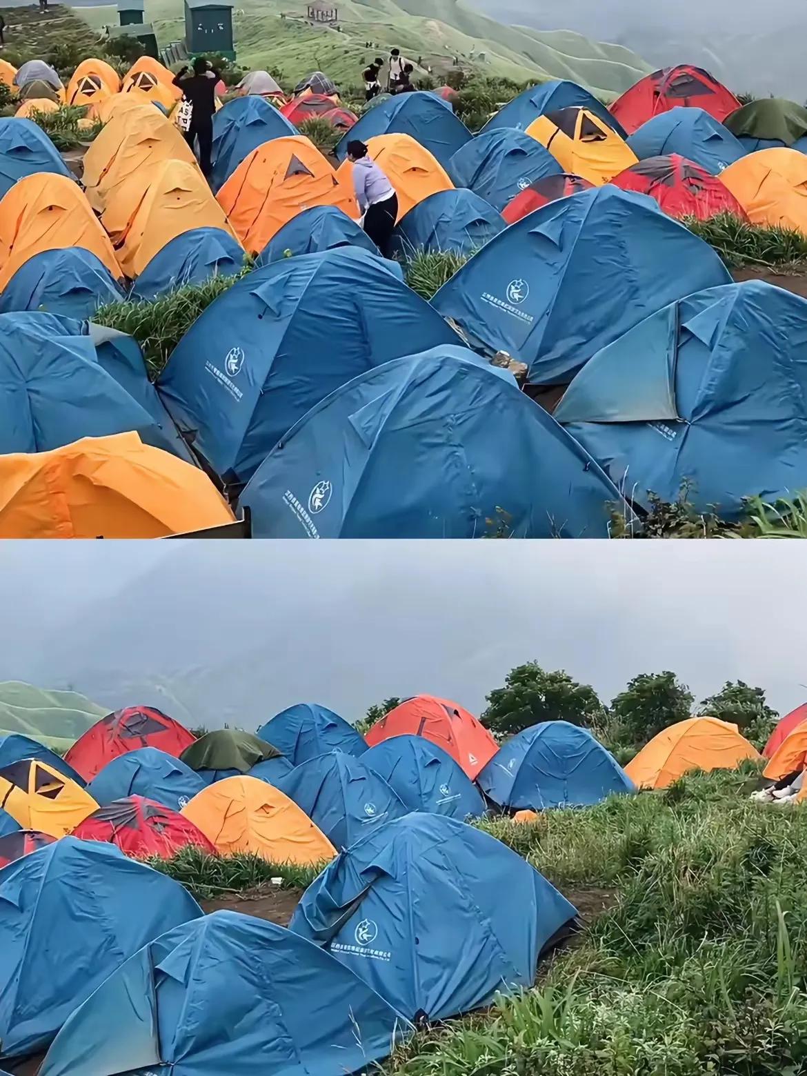 看到这照片，酒店要哭了，卖帐篷的都笑了，出来旅游，大家都住帐篷了。我在想，在这