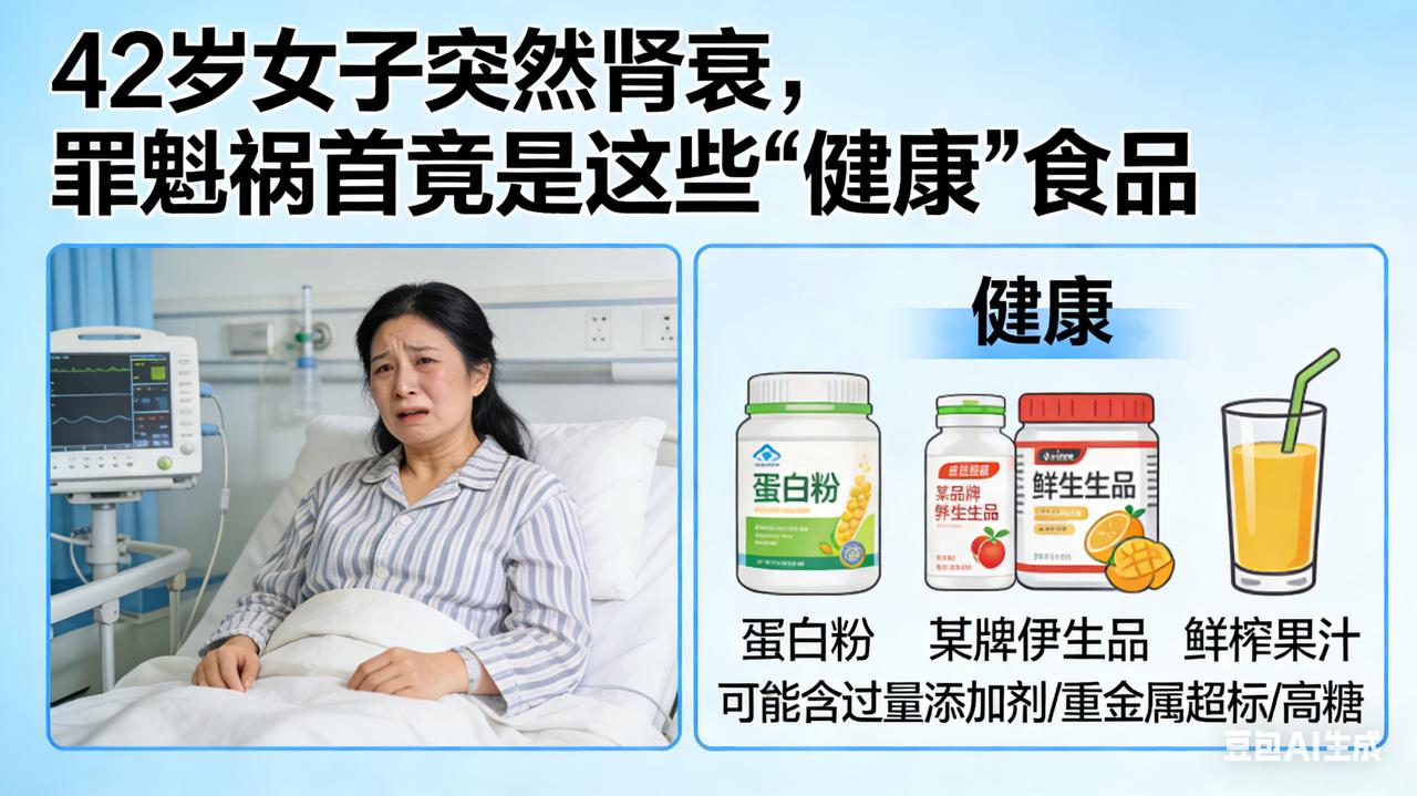 42岁女子突然肾衰，罪魁祸首竟是这些