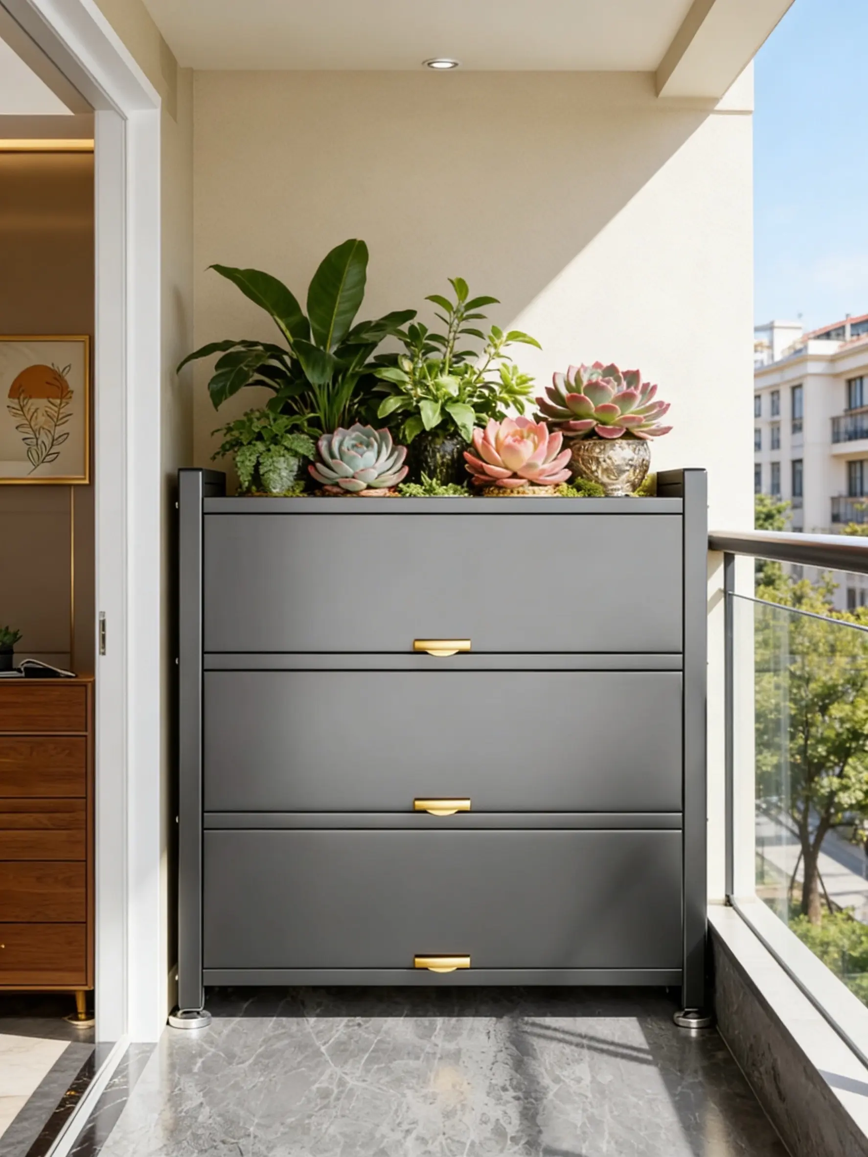 储物柜 收纳现代简约风格 碳钢收纳柜