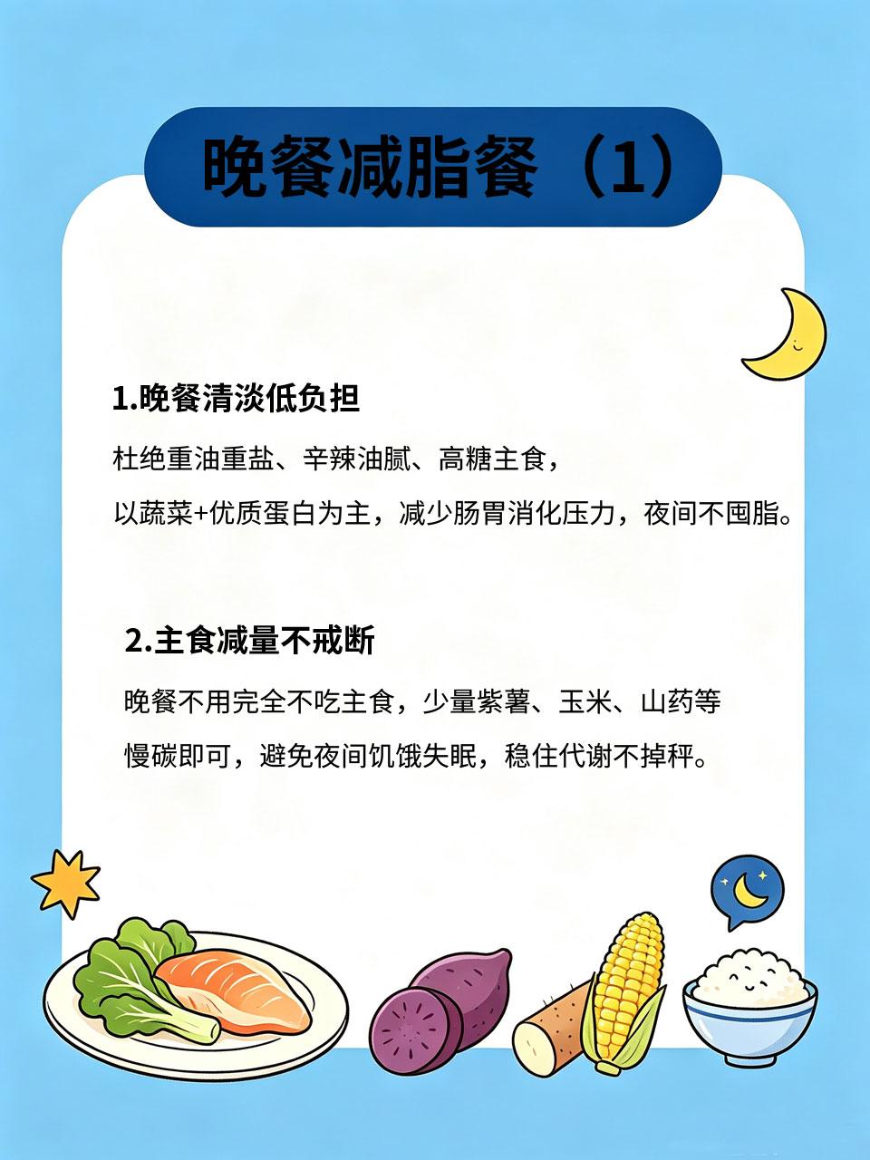 晚餐减脂餐记住4原则，睡前不饿，晨起掉秤晚餐是减脂关键期，吃错囤肉、吃对掉秤！