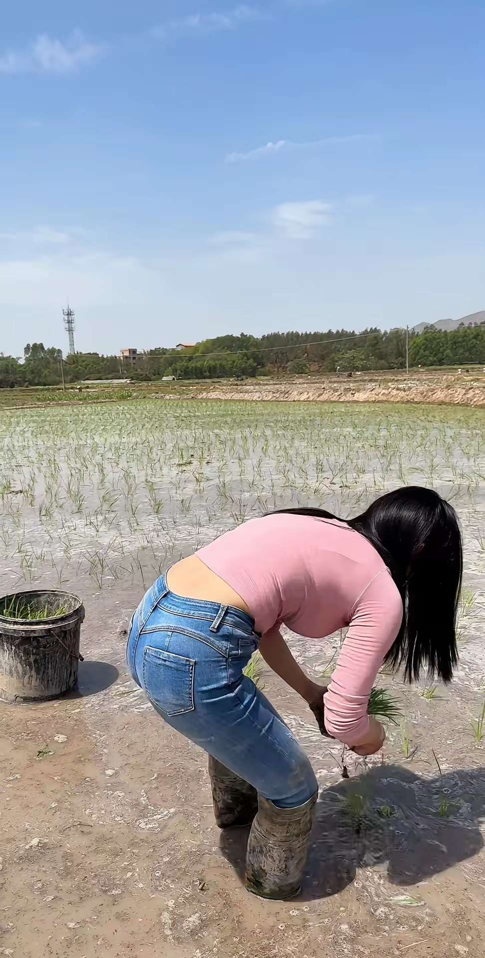 表姐说谁来帮她插秧就嫁给谁