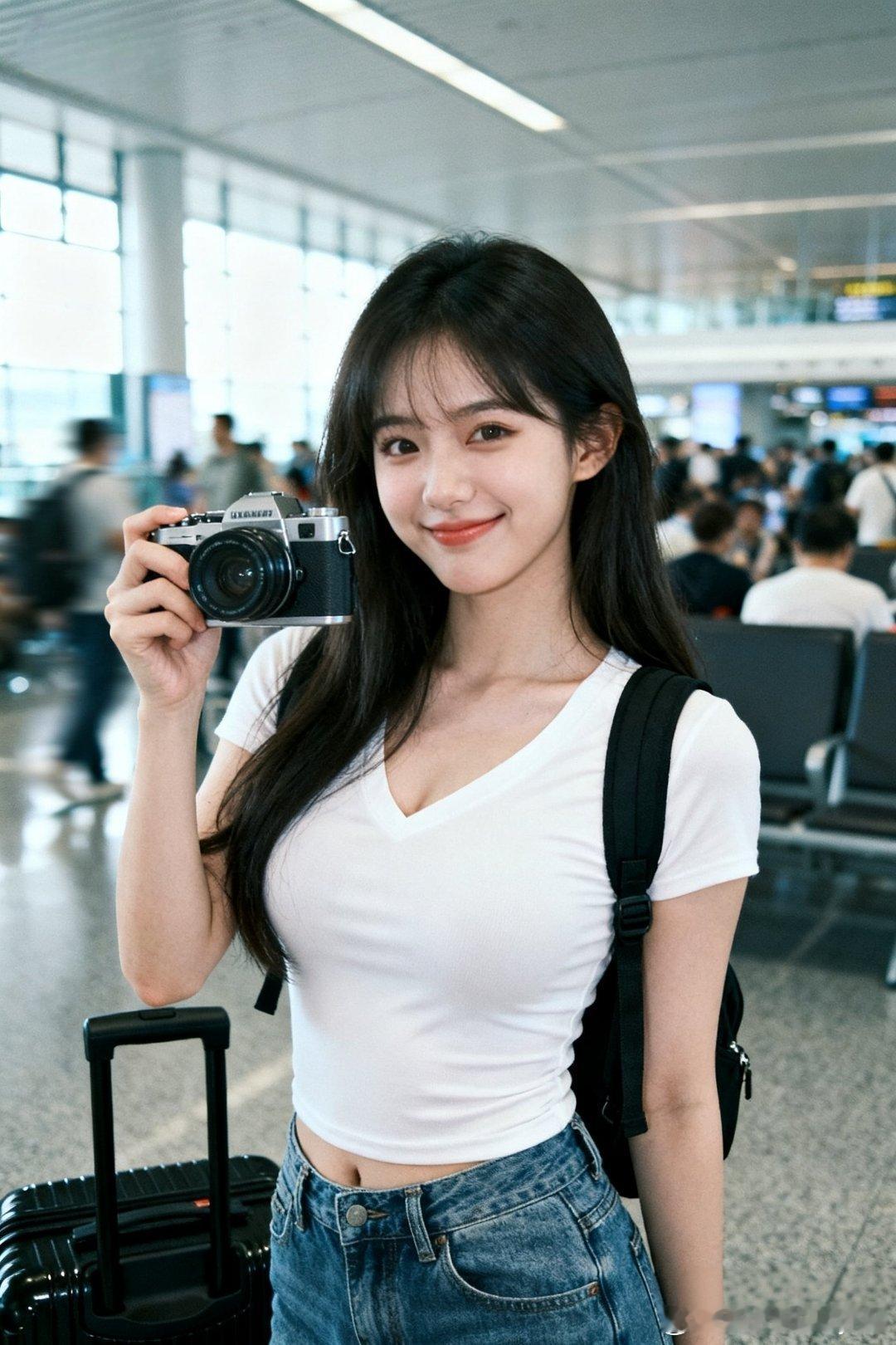 存一些机场拍照姿势，会有用的✈️反正就是拍拍拍，要不可惜了😆😆😆