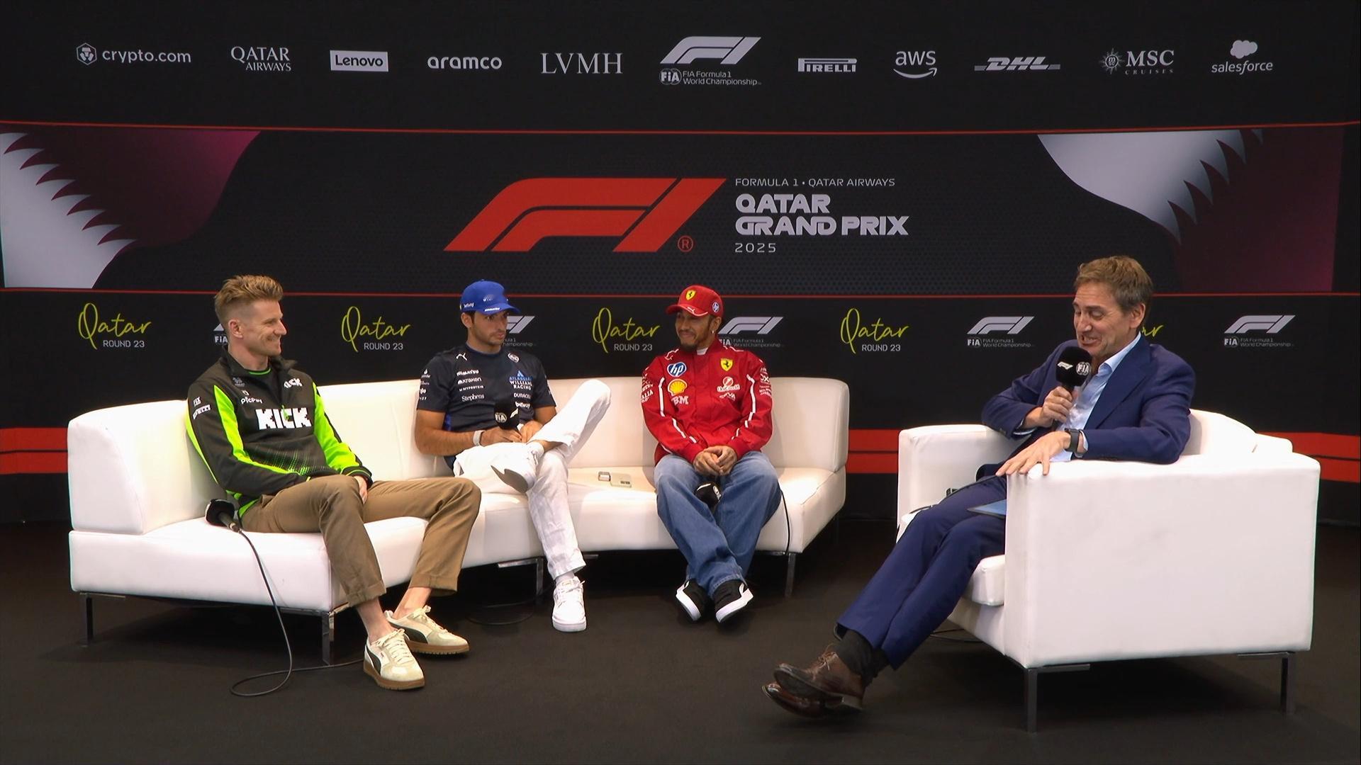 卡塔尔大奖赛周四例行车手媒体会第二组🎤F12025F1卡塔尔大奖赛