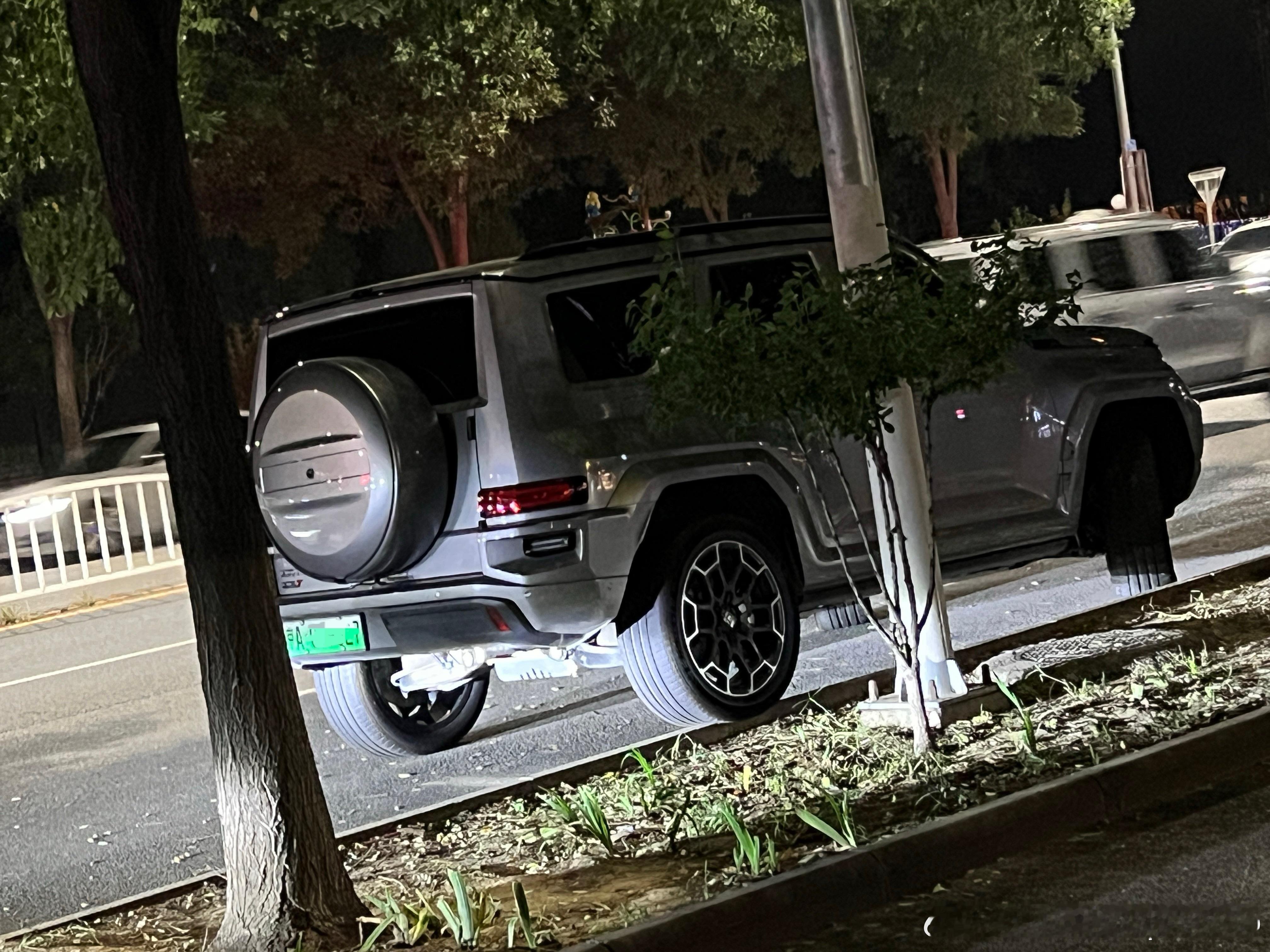 虽说坦克700是个硬派越野车。但你这么停车真让我挺难受的。所以我要把这股难受传递
