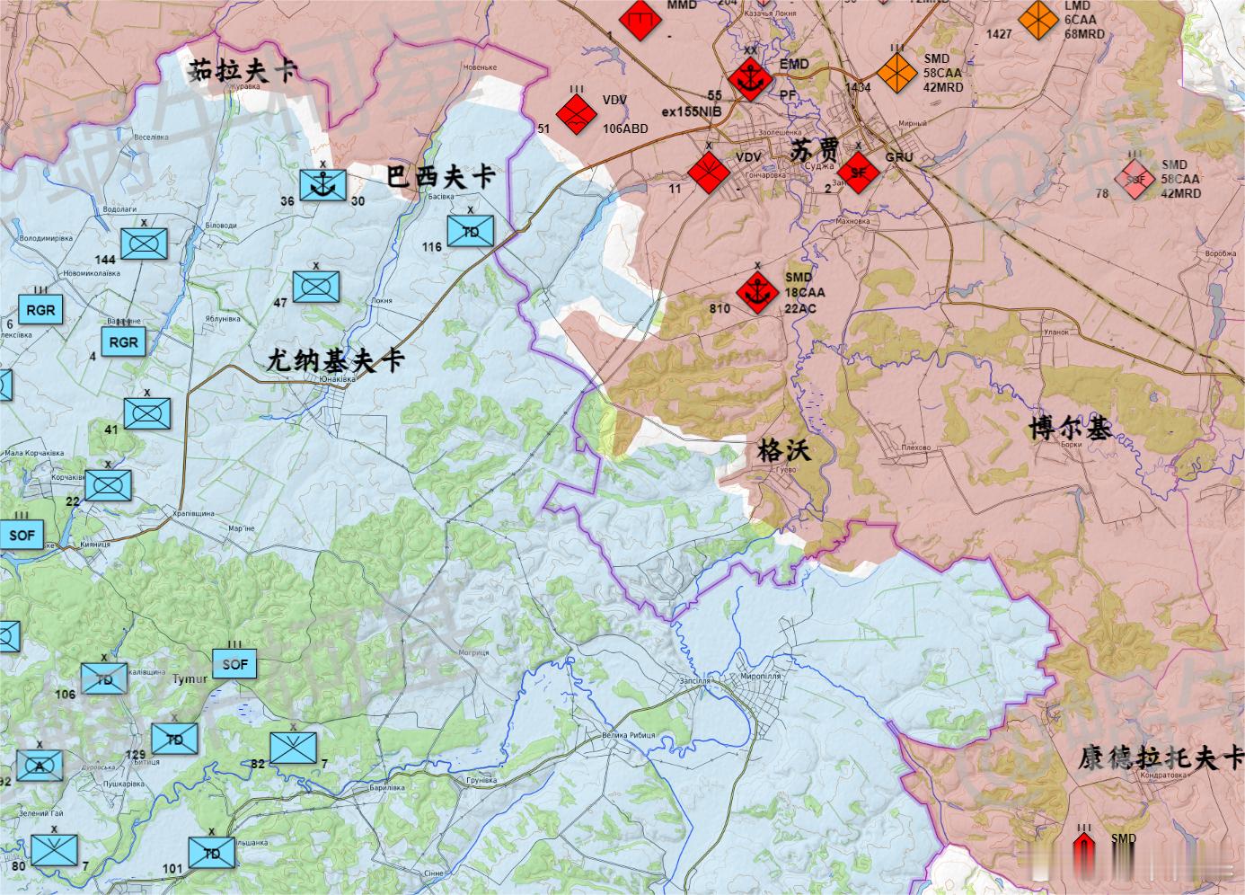 目前看到在巴西夫卡一带狙击俄军的是乌克兰36陆战旅、47机以及116领土旅。而俄