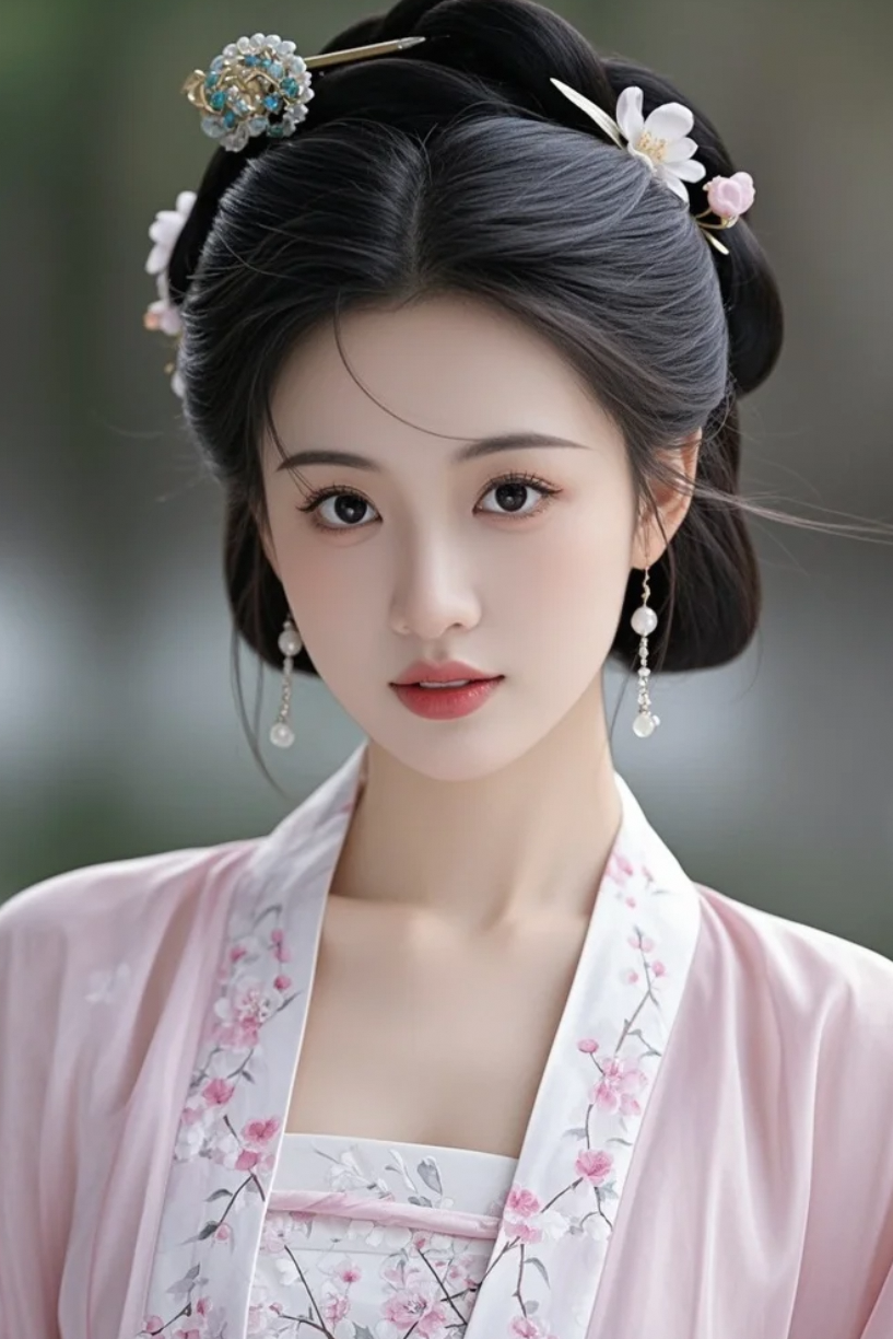 她的眼神有光，笑容有暖，连簪子都显得格外贵气