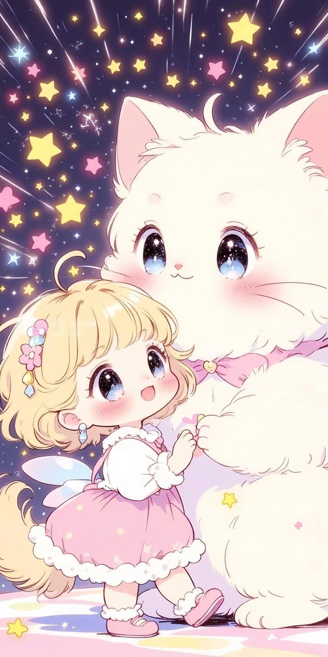 安利一部暖冬漫番软萌萝莉和猫猫壁纸||云朵掉进柠檬水，搅碎成了人间温柔的涟漪壁纸