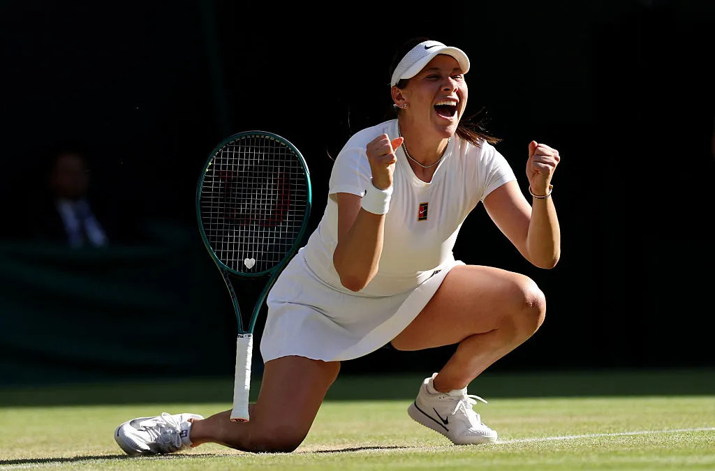 击败王欣瑜后，阿尼西莫娃成功解锁四大满贯全八强✅澳网：2026目前八强法网：20