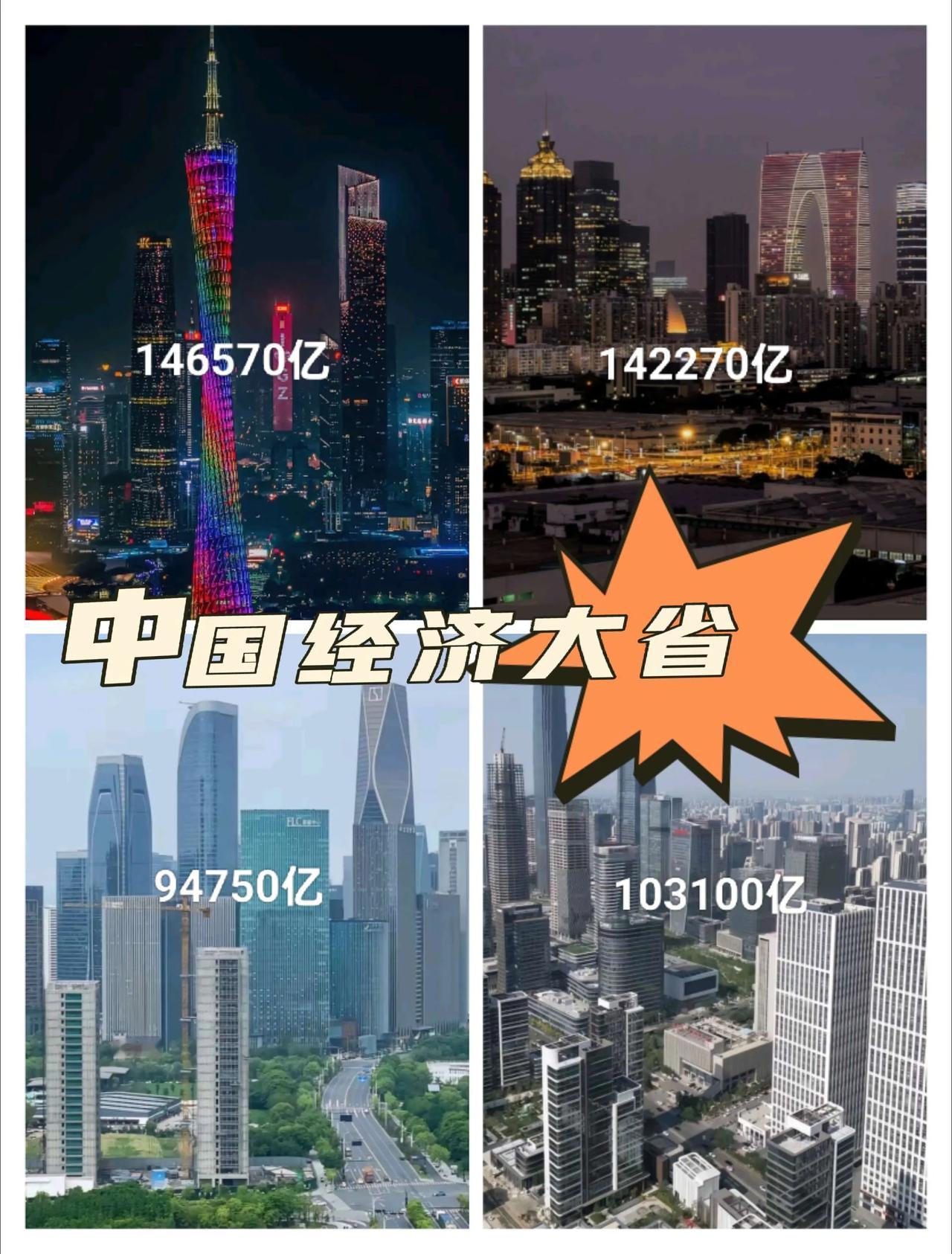 2025年中国经济大省GDP预测，GDP排名不不变，分别是广东，江苏，山东，浙江