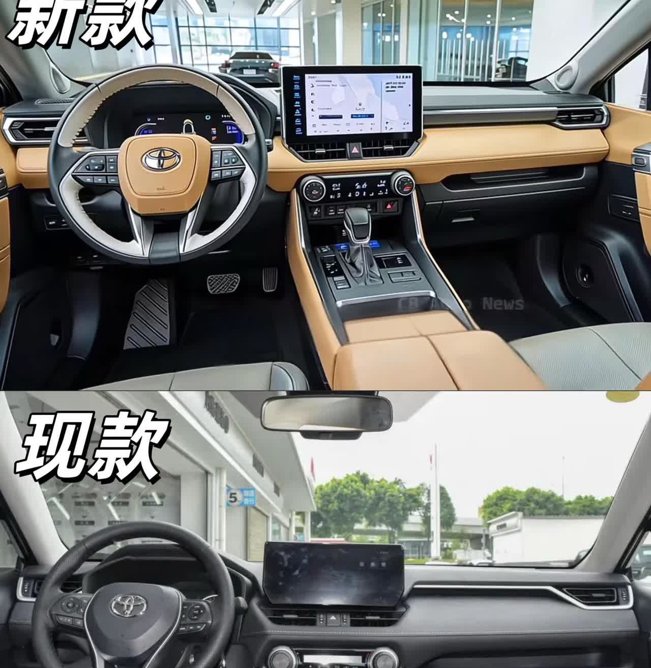 新一代RAV4荣放曝光，三种外观设计，全系混动，