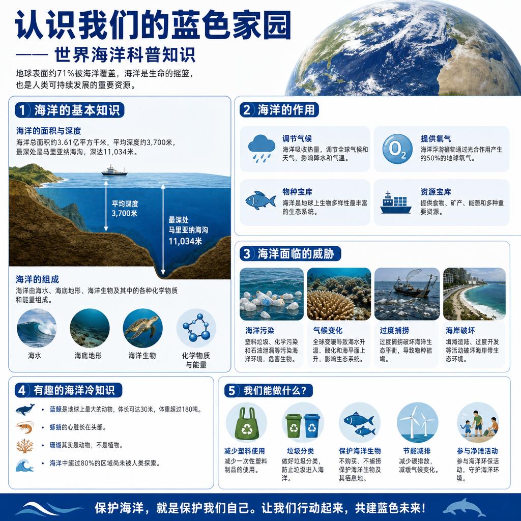 你不知道的海洋真相：每呼吸两口就有一口来自大海别以为氧气都来自森林！海洋才