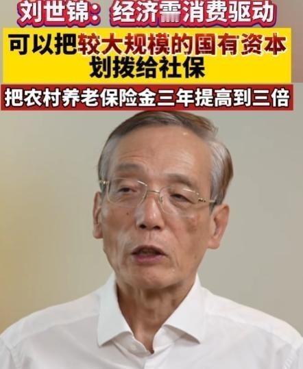 这才是人民的真专家！中国经济学学士刘世锦曾直言：“经济需消费驱动，可以把较大规模