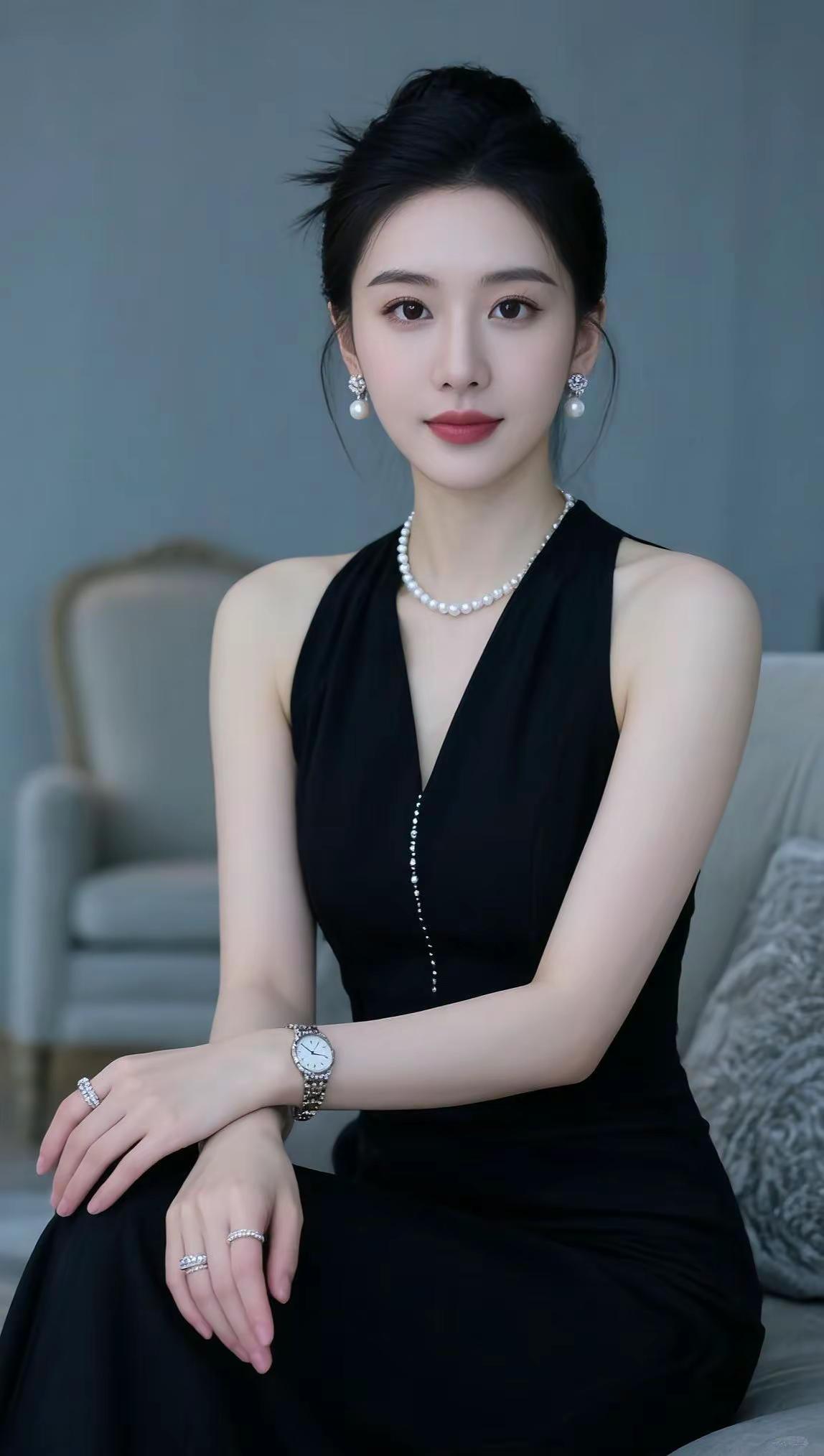 AI典雅端庄写真ai创作甜系女孩