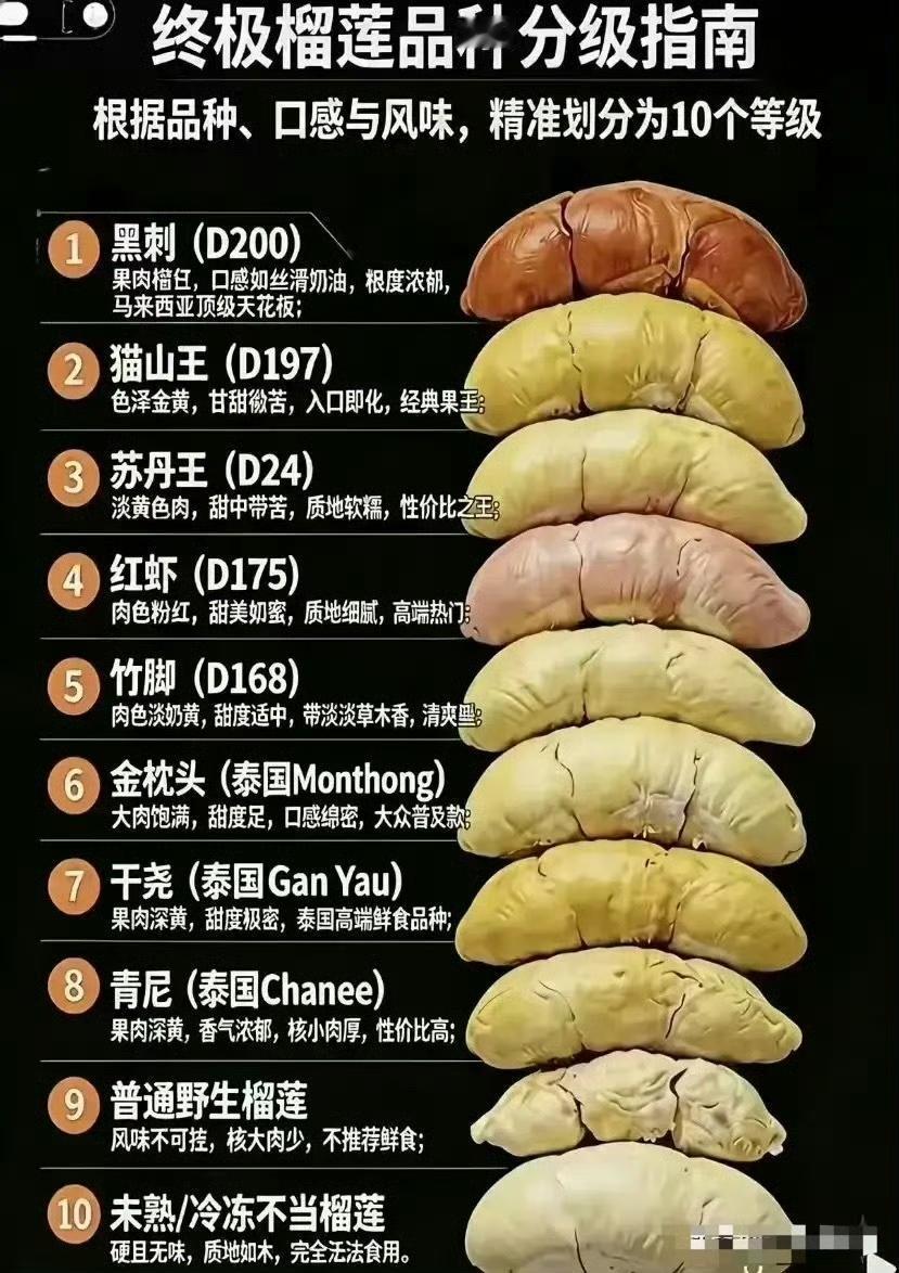 万万没有想到，榴莲居然还分这么多种，白瞎我看了十几年电视，现在才知道！​​​