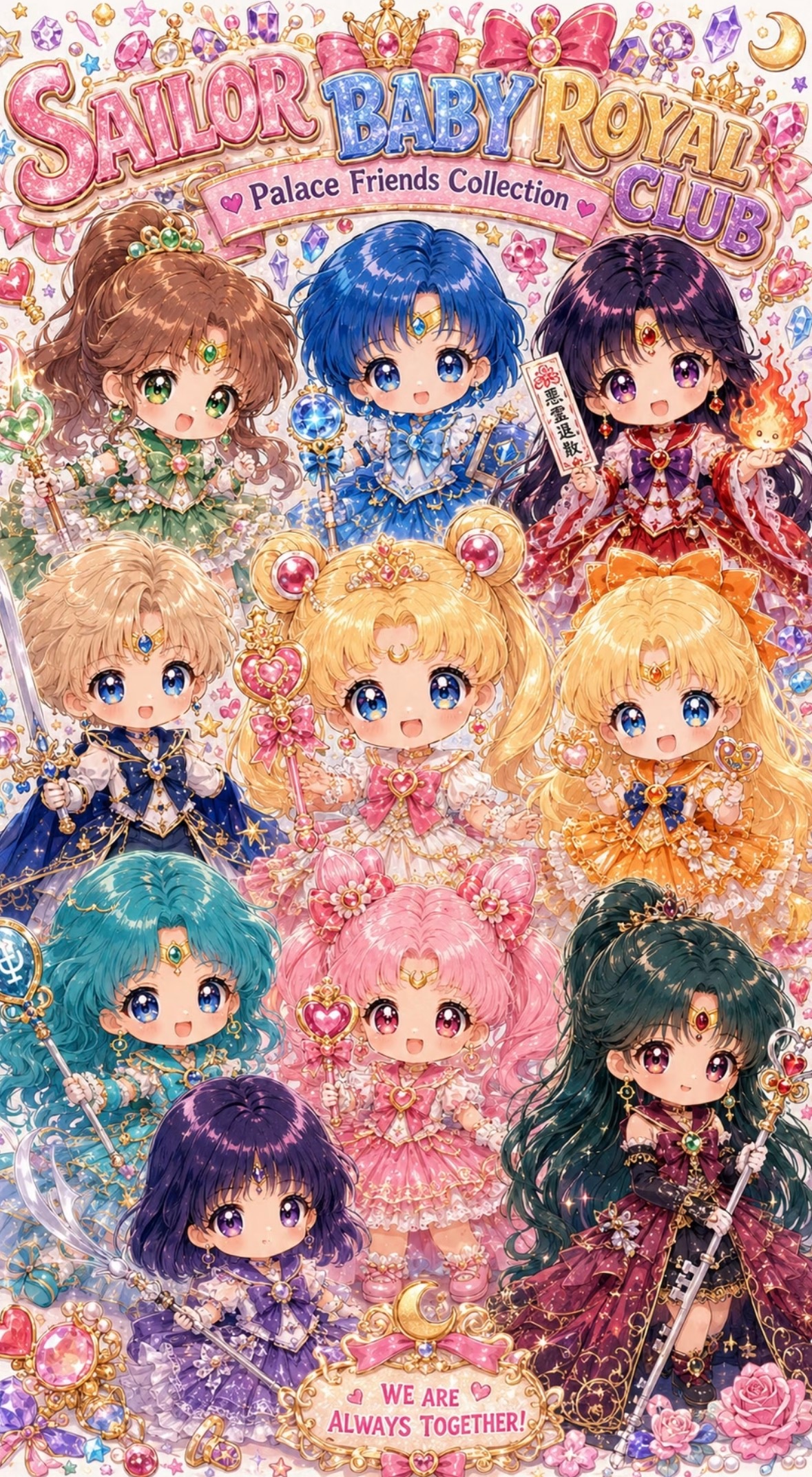 美少女战士全员变成宫廷Baby版，这谁能拒绝！动漫点评团美少女战士动漫