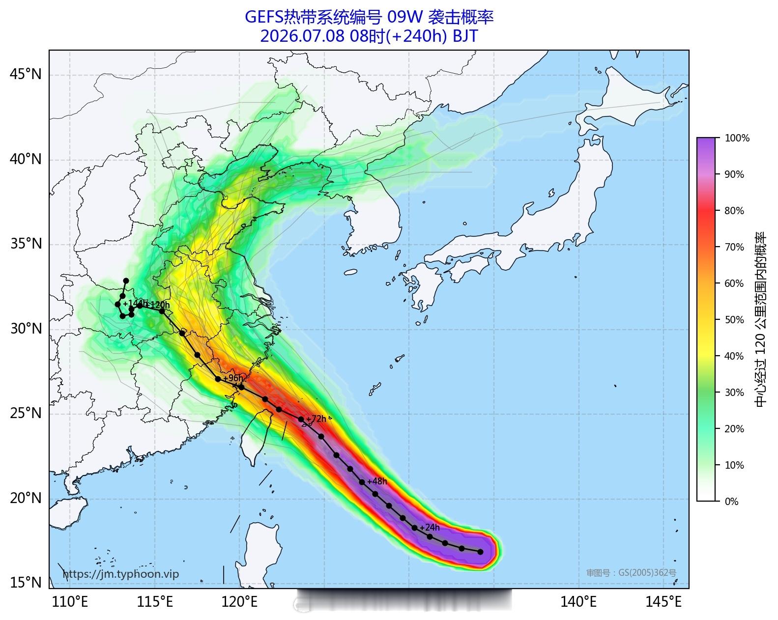 台风巴威传统模式+AI模型对比，传统模式基本看好登陆福建北部附近，AI模型还是