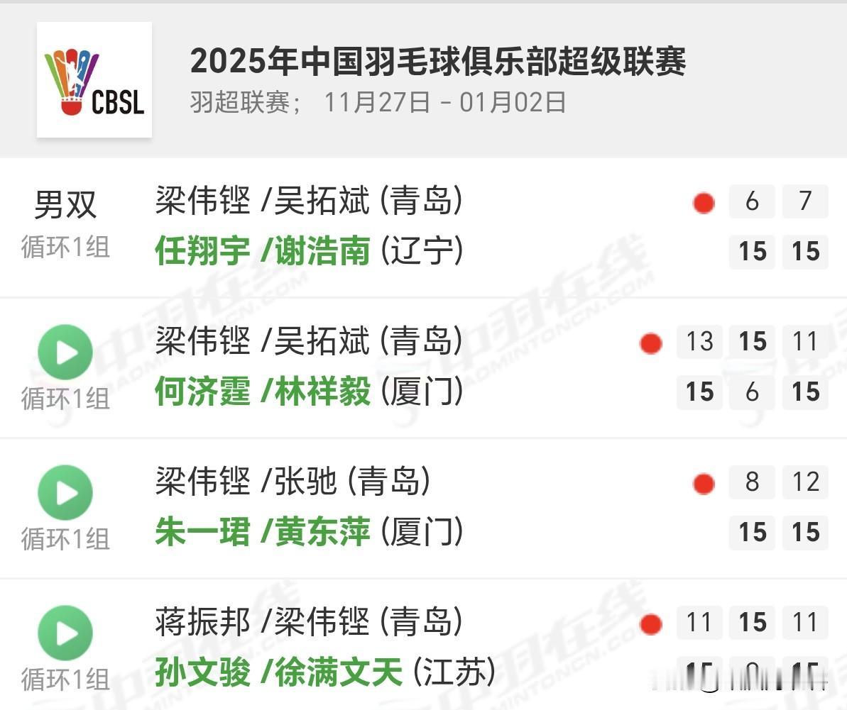 梁伟铿这状态，羽超男双打了，混双也打了，搭档也换了，实力应该可以啊，但看看成绩不