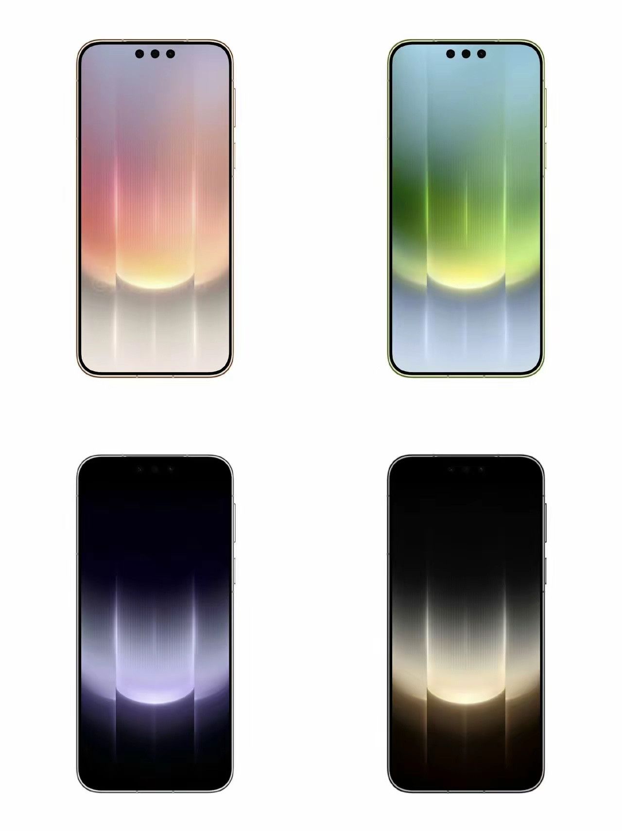 #华为Mate90正面外观曝光#华为Mate90系列外观曝光，这套设计思路挺有意思。守住星环这个用户