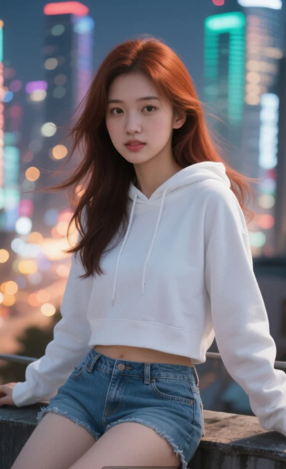 星空下，她的声音如同微风般轻柔。