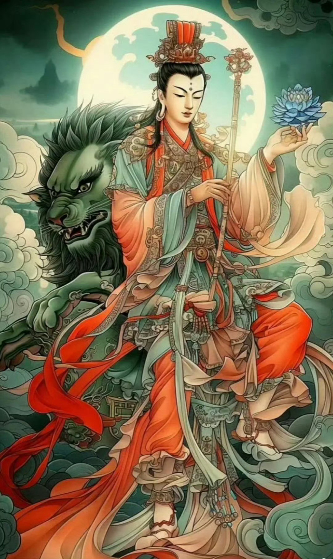 遇见文殊菩萨，增福增智慧，许什么都灵！​[比心][比心][比心]​​​