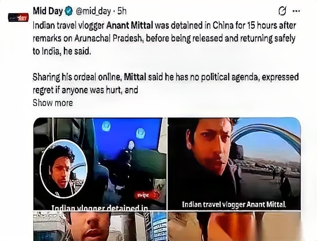 一个印度博主，人刚落地广州机场，护照递过去，机器一扫。两名工作人员一左一右，直接