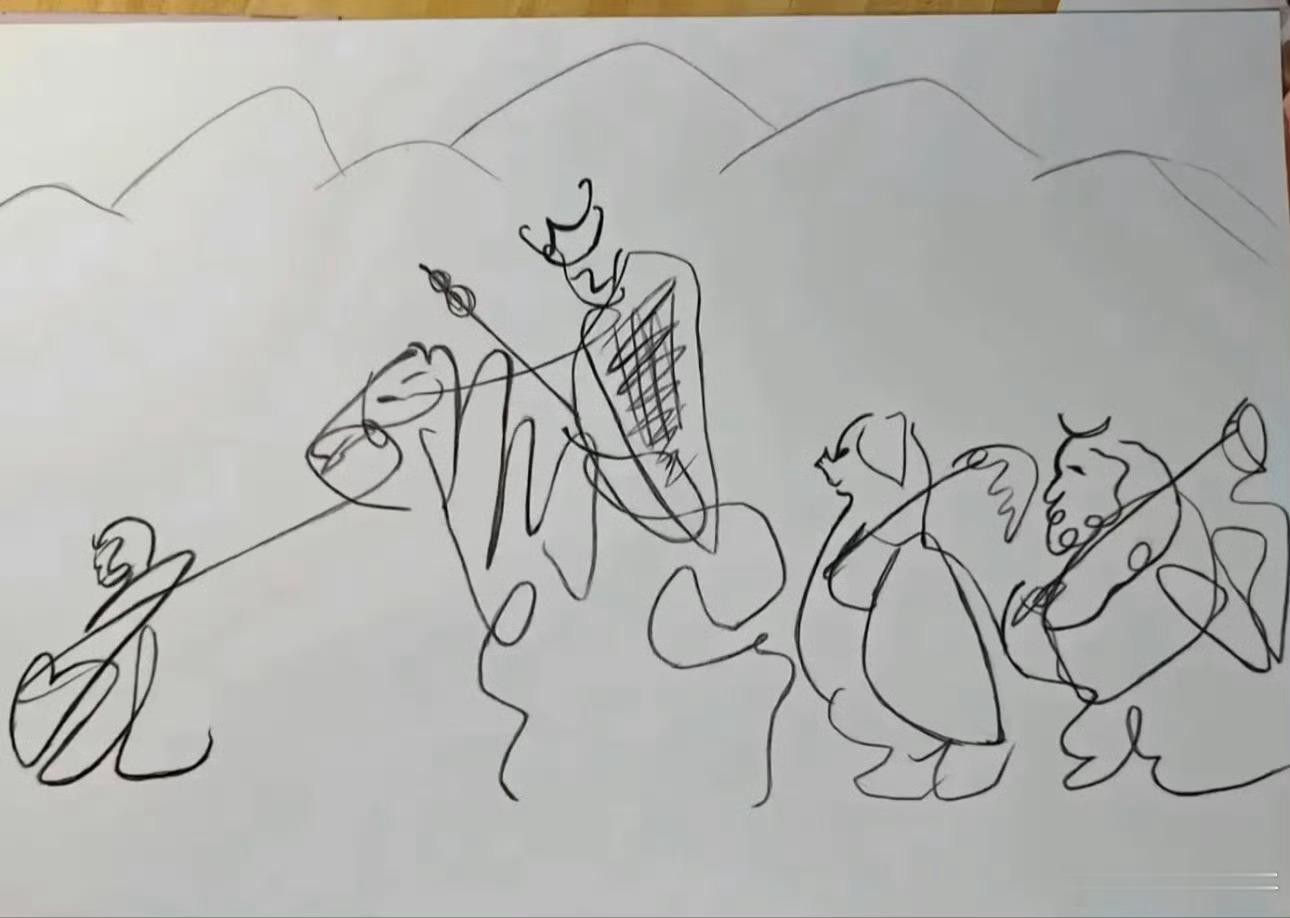 随便涂几笔，西游记就栩栩如生了！毕加索都办不到