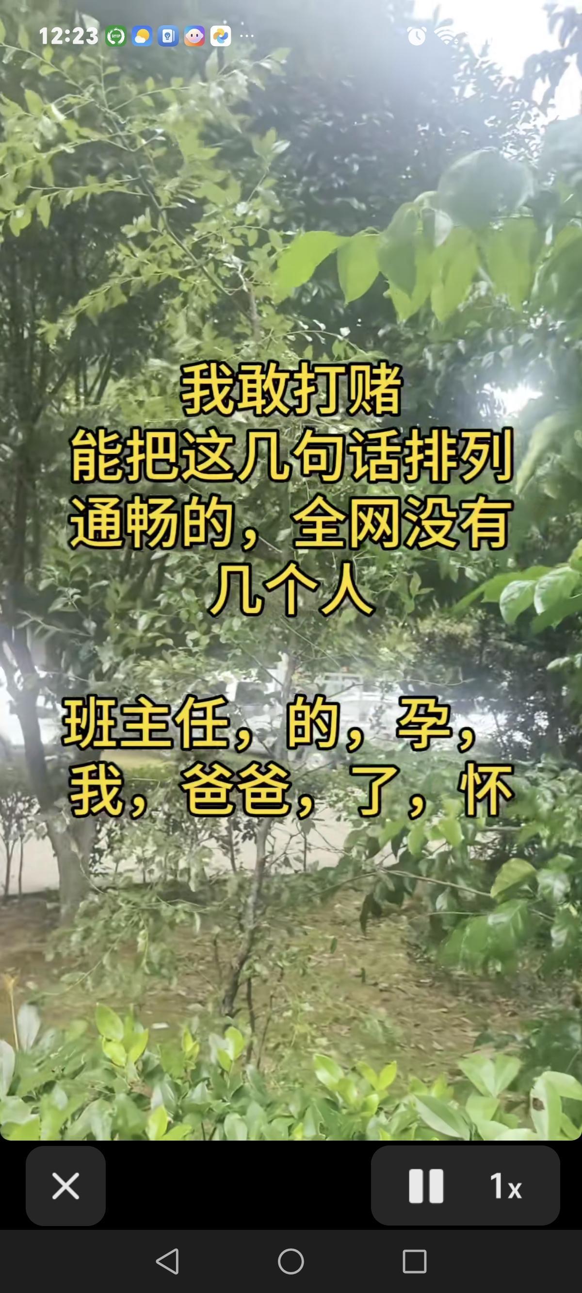 一个网友发贴称：我敢打赌，全网没有几个人能将下面的这几个字连起来，组成一个完整的