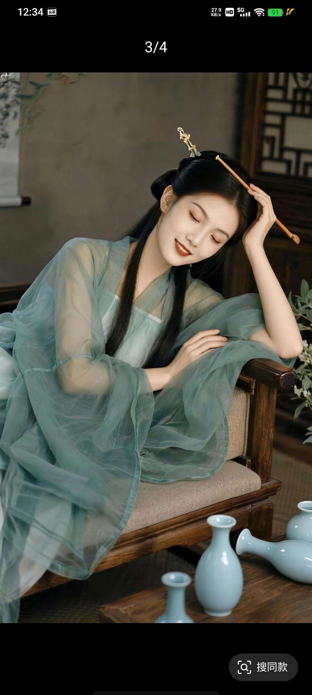 国风汉服自带仙气。中国女人就应该穿中华传统服饰！晒图笔记大赛国风汉服有多美美人