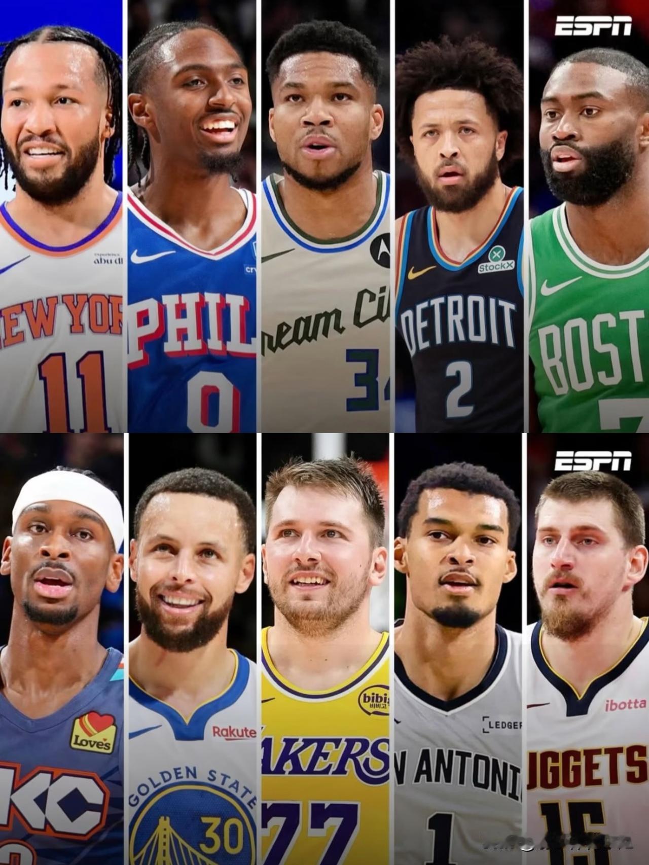 NBA2026洛杉矶快船主场全明星首发阵容揭晓！东部：布伦森、马克西、字母哥、