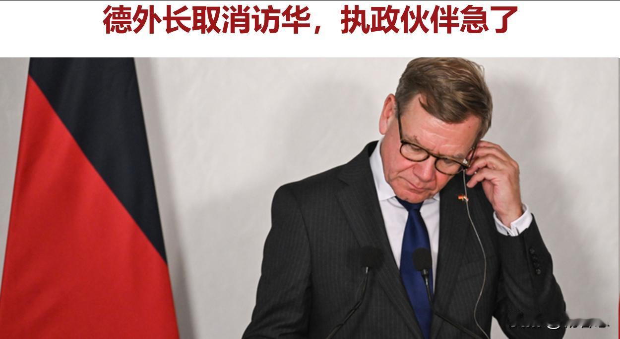 德国外长瓦德富尔取消访华，执政伙伴急了。有求中国，还碰东大逆鳞！这是求人的态度